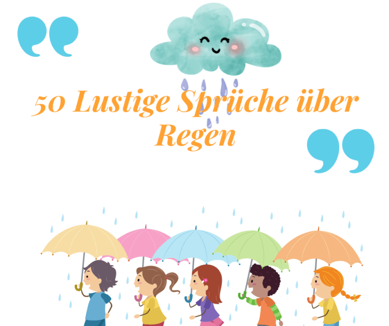 Lustige Sprüche über Regen