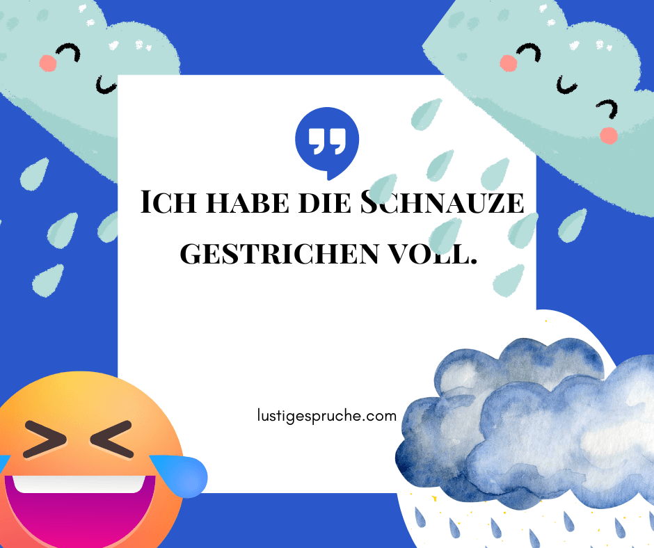 Lustige Sprüche über Regen