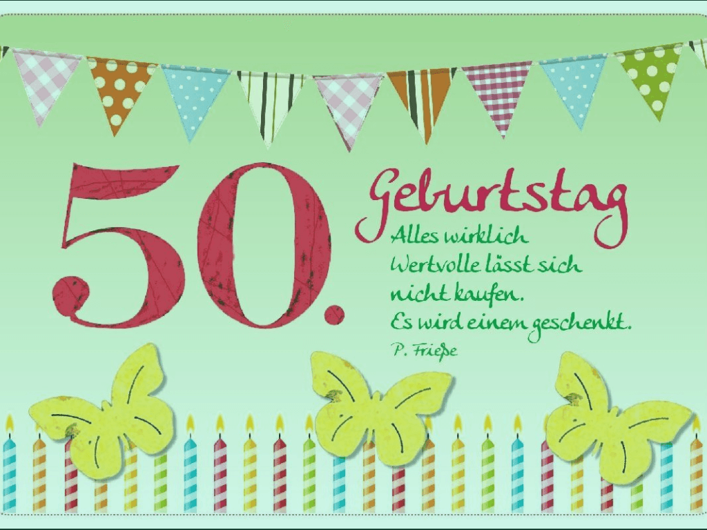 Lustige Sprüche zum 50. Geburtstag