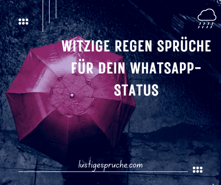 Witzig Regen Sprüche lustig