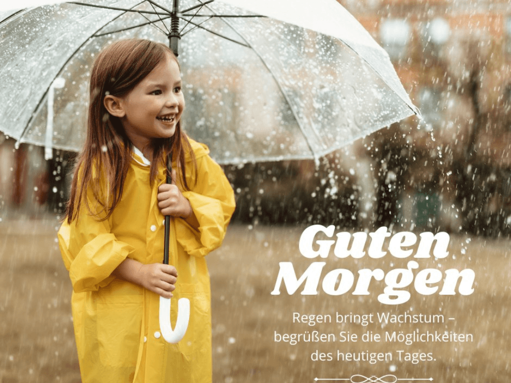 Viel Regen lustig