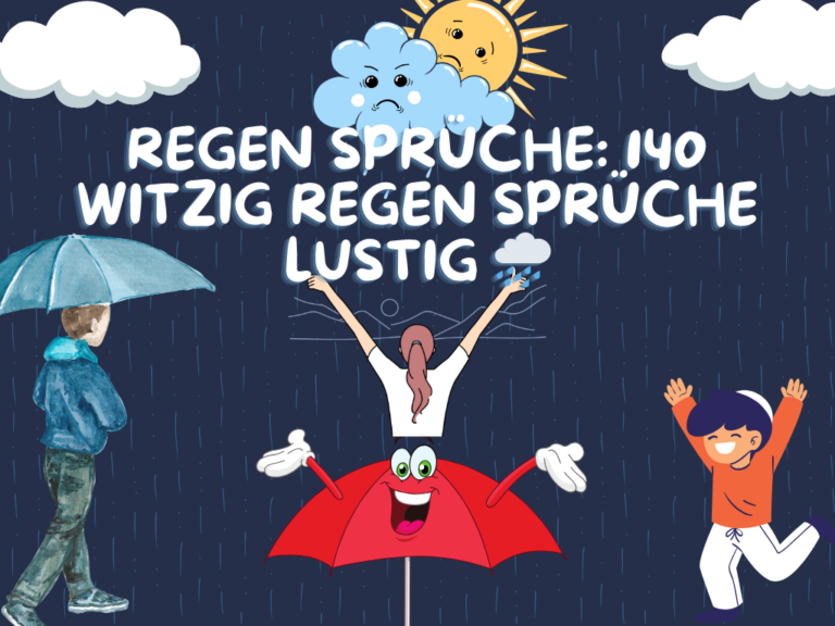 Regen Sprüche