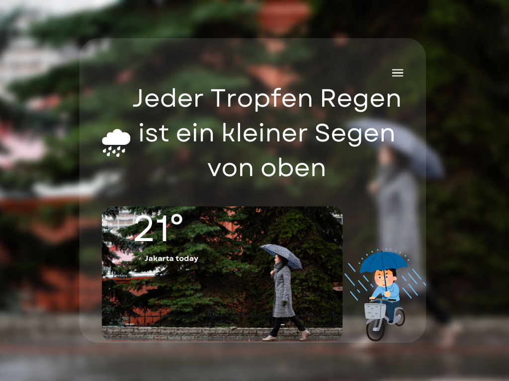 Regen Sprüche: