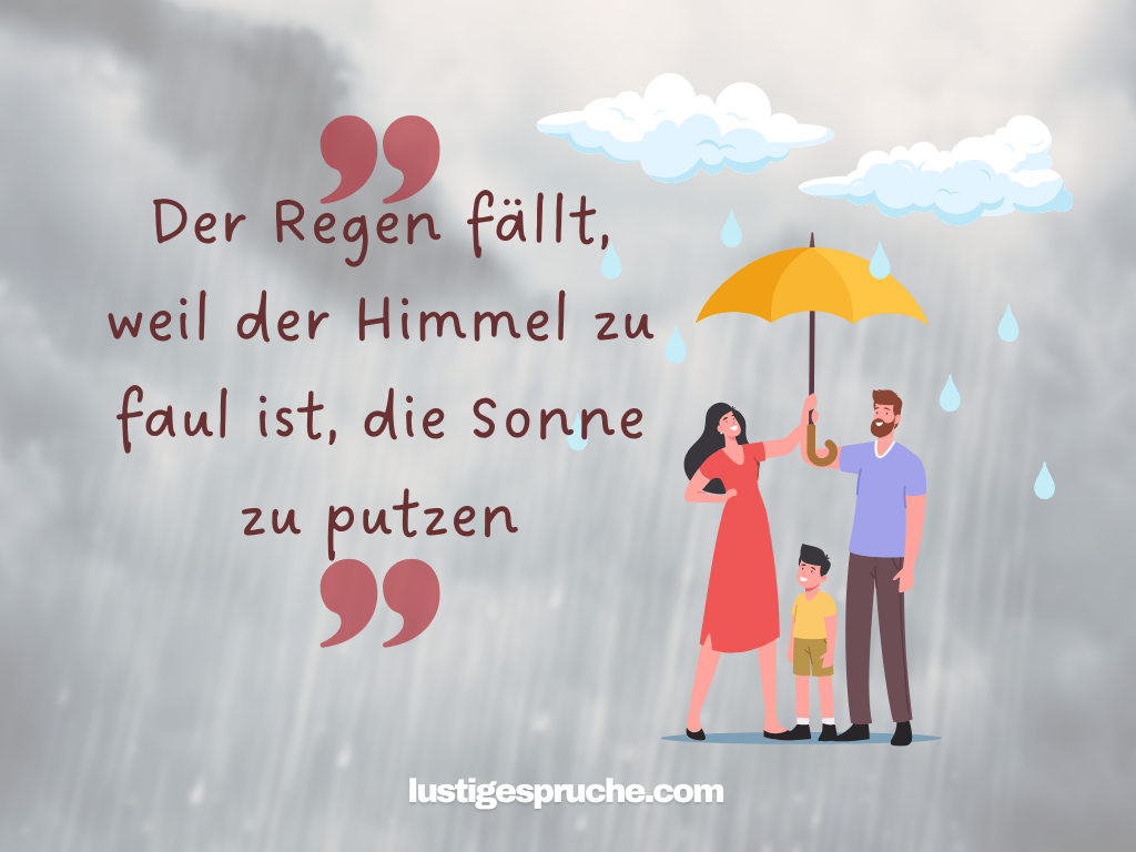 sprüche über regen