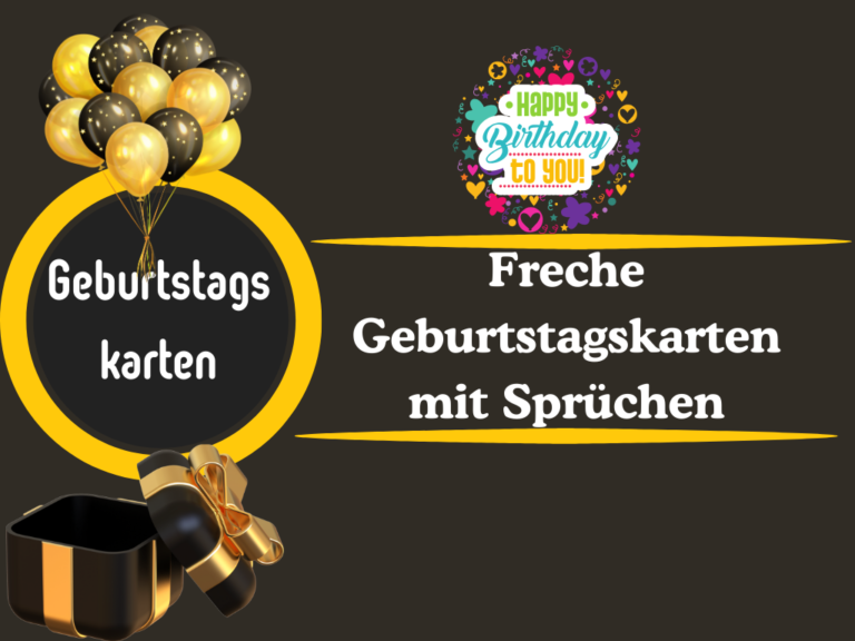 Geburtstagskarten mit Sprüchen