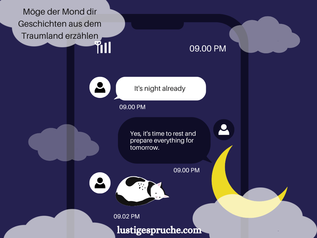 gute Nacht Sprüche