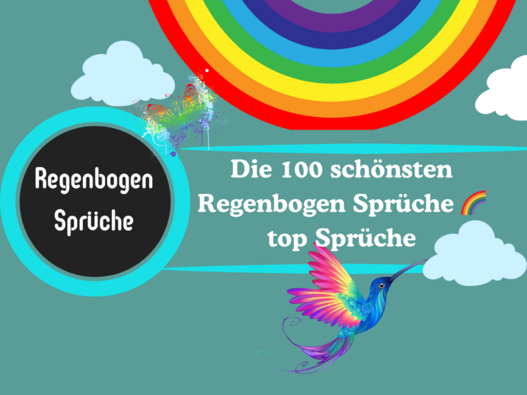 Regenbogen Sprüche