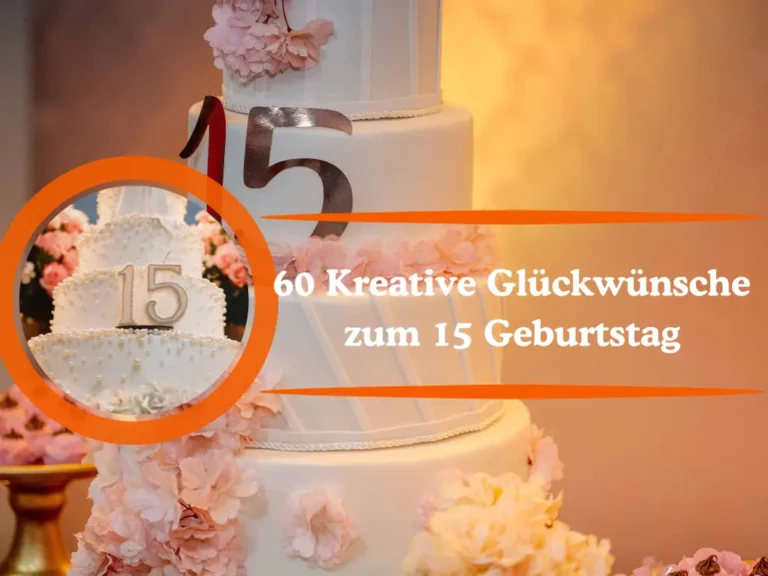 Glückwünsche zum 15 Geburtstag
