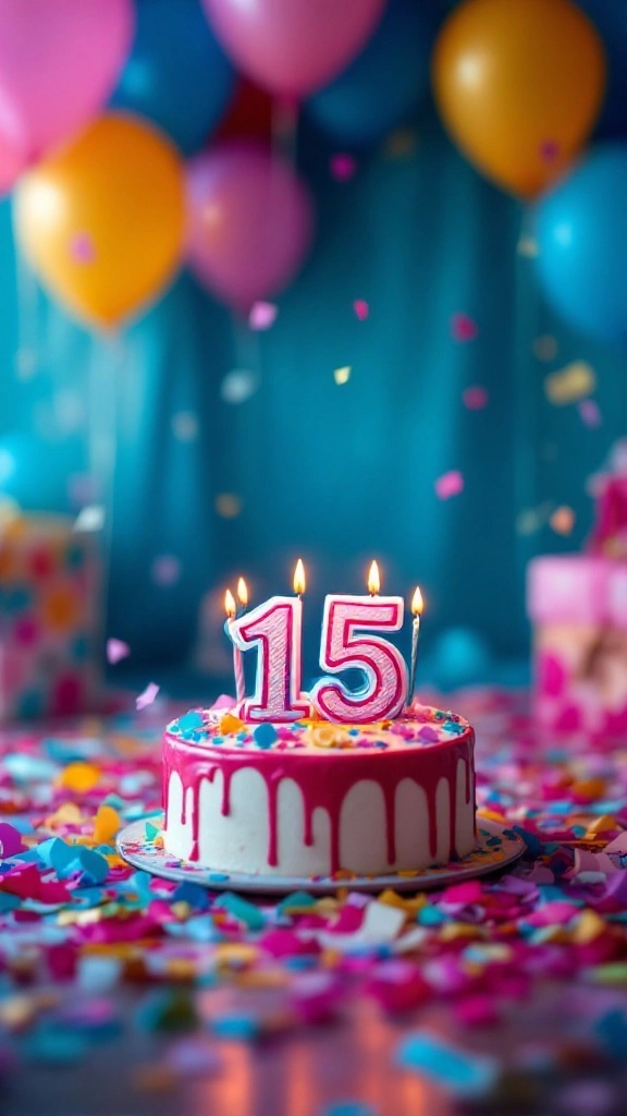 Glückwünsche zum 15 Geburtstag