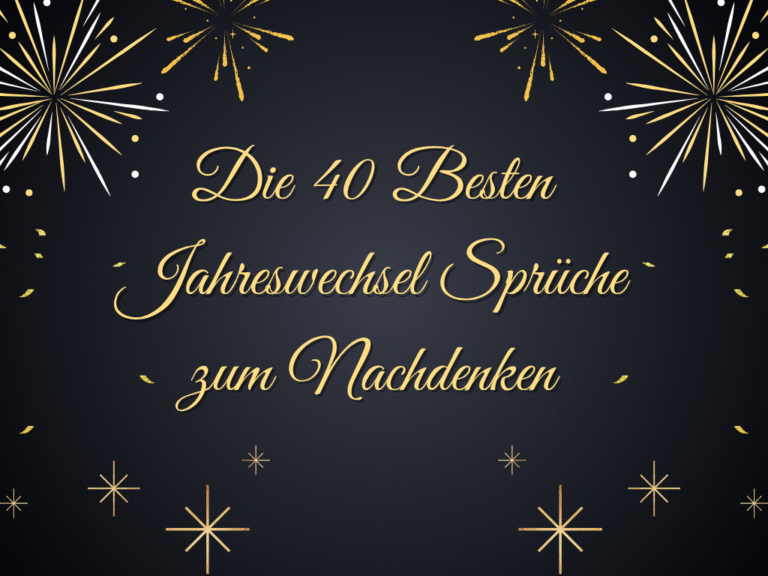 Jahreswechsel Sprüche zum Nachdenken