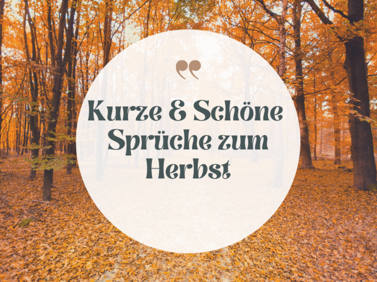 Sprüche zum Herbst