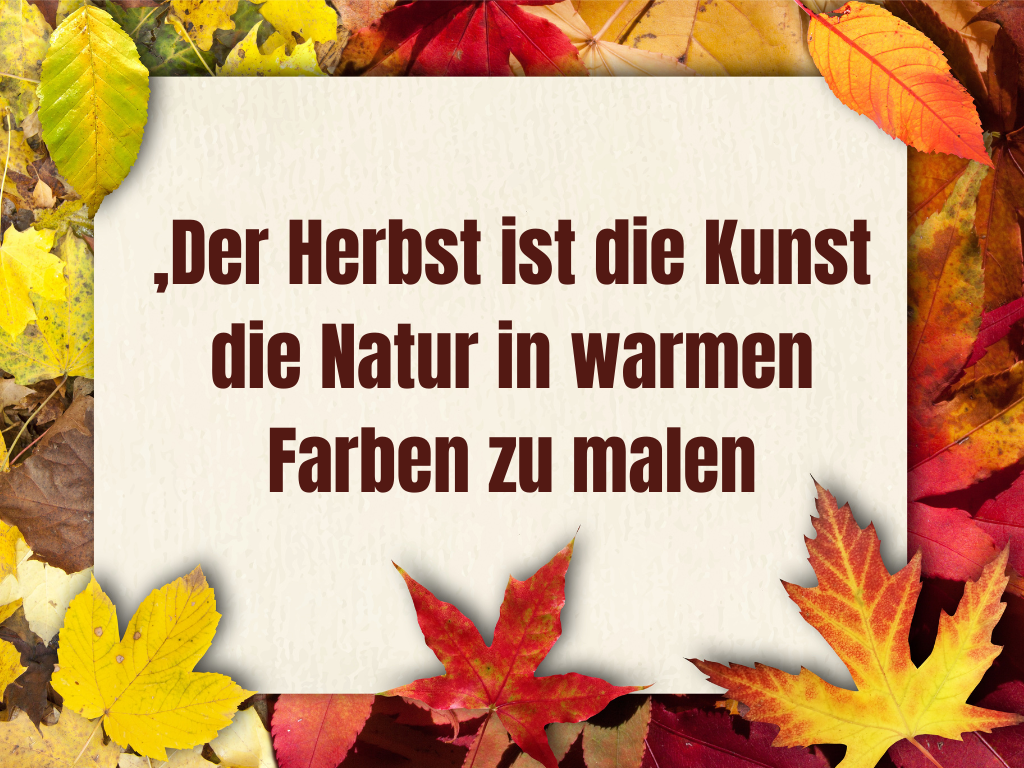 Sprüche zum Herbst