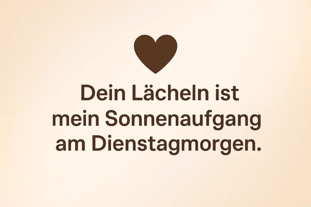 Liebe Guten Morgen Dienstag