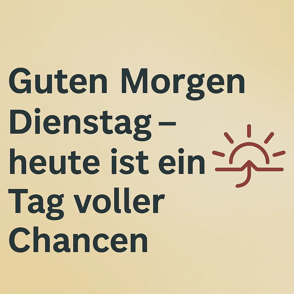 Guten Morgen Dienstag