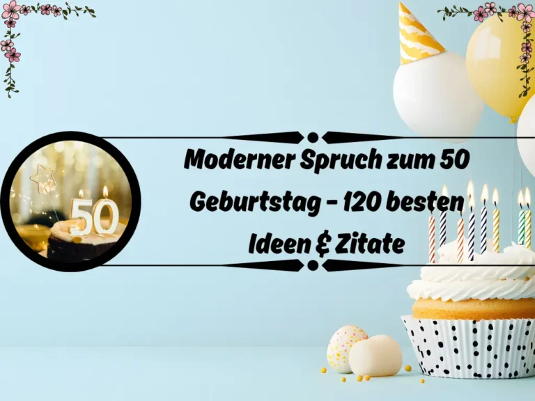Moderner Spruch zum 50 Geburtstag