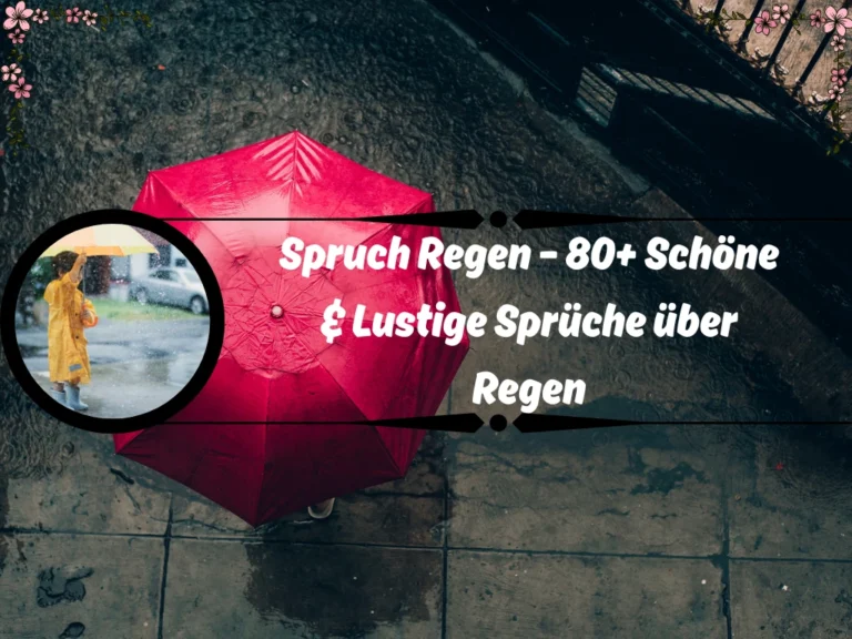 Spruch Regen