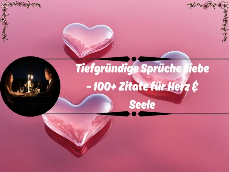 Tiefgründige Sprüche Liebe