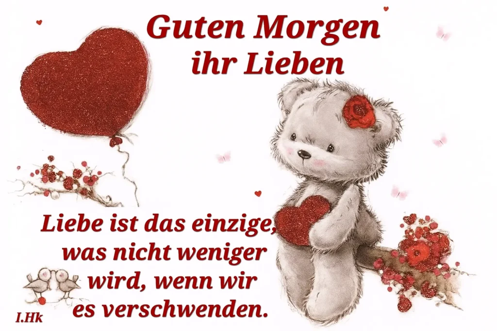 Liebe Guten Morgen Dienstag