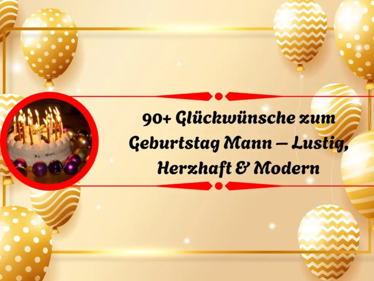 Glückwünsche zum Geburtstag Mann