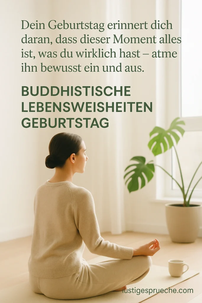 Buddhistische Lebensweisheiten Geburtstag