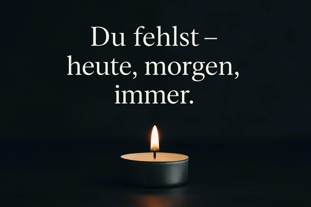 Du fehlst Sprüche zum Totensonntag