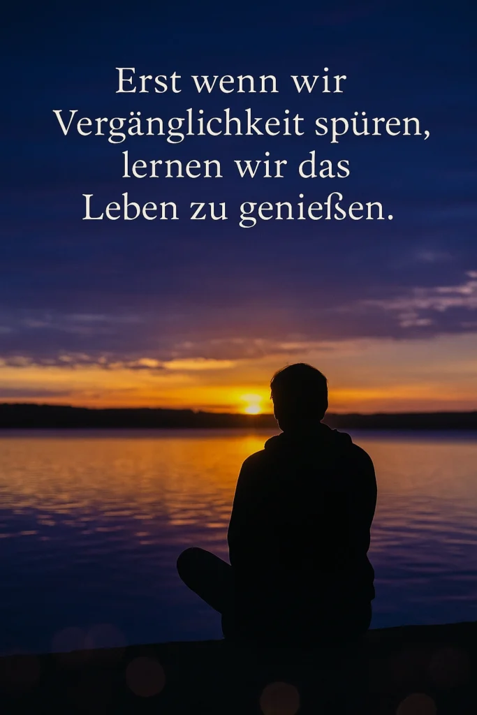 Leben geniessen Spruch