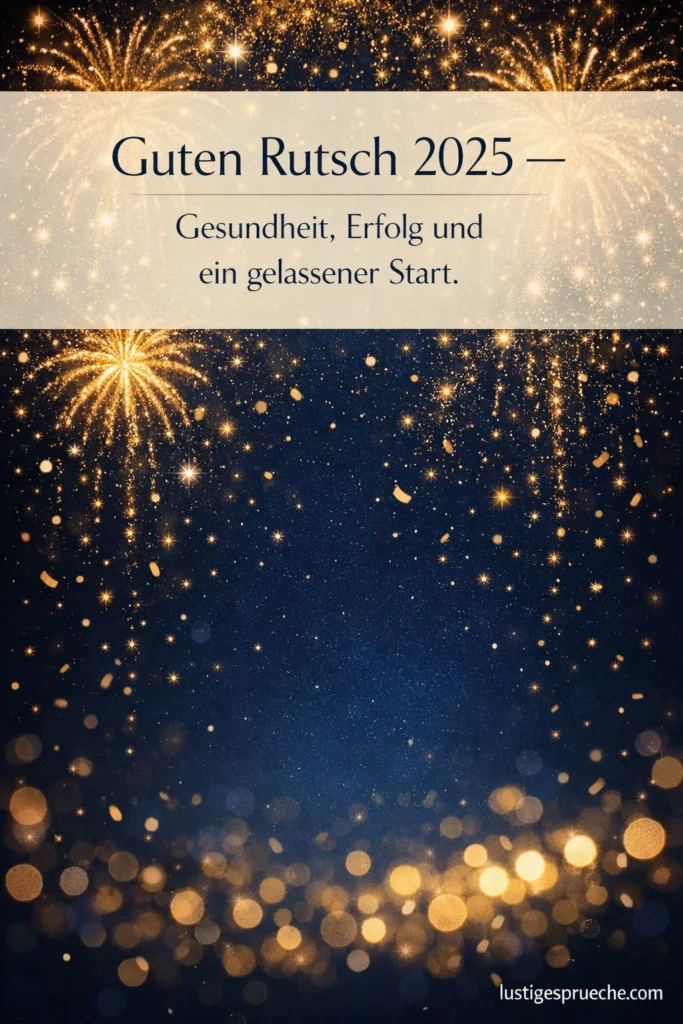 Guten Rutsch ins neue Jahr 2025 Bilder lustig