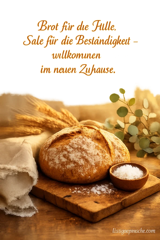Brot und Salz zum Einzug Spruch