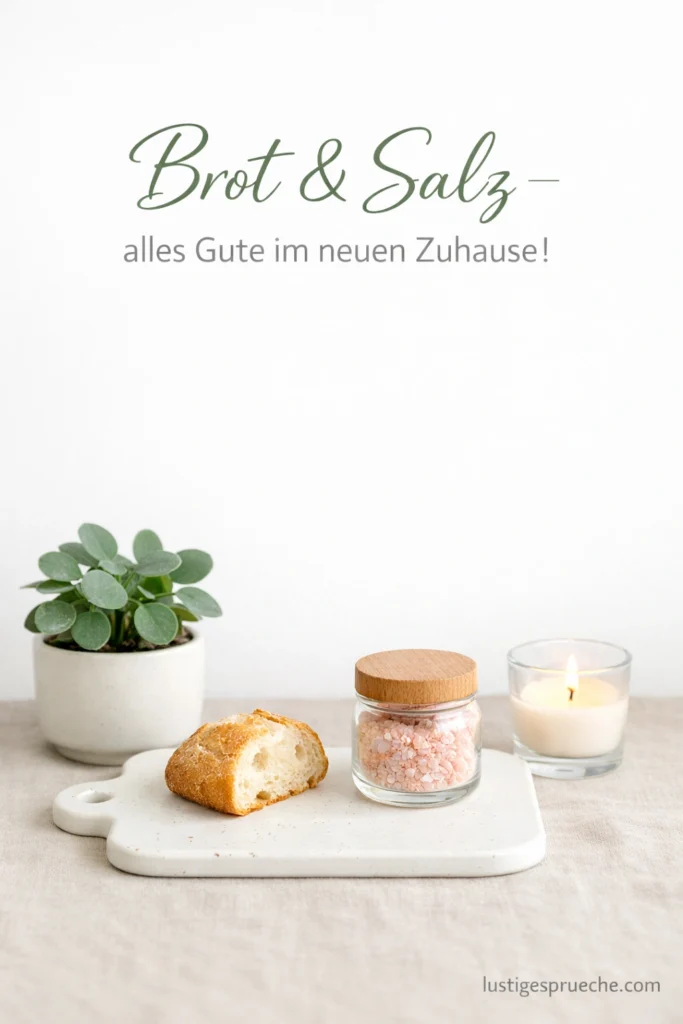 Brot und Salz zum Einzug Spruch