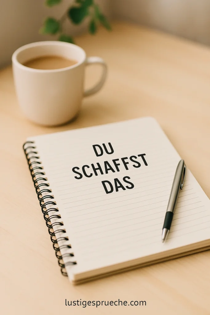 Sprüche Du schaffst das