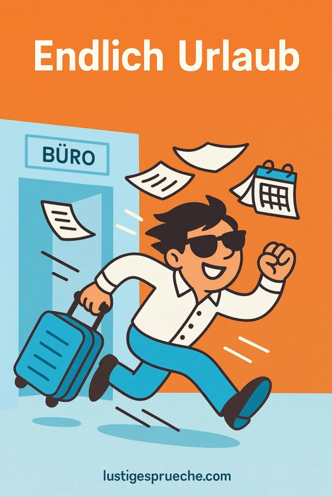 Endlich Urlaub Sprüche lustig