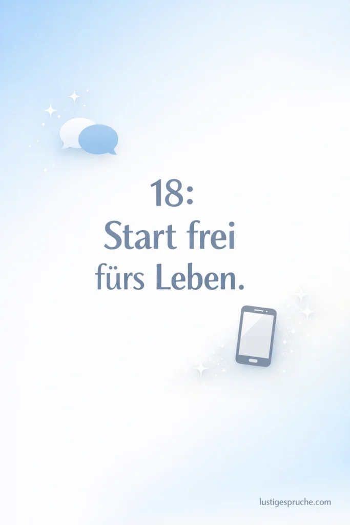 Positive Sprüche zum 18 Geburtstag