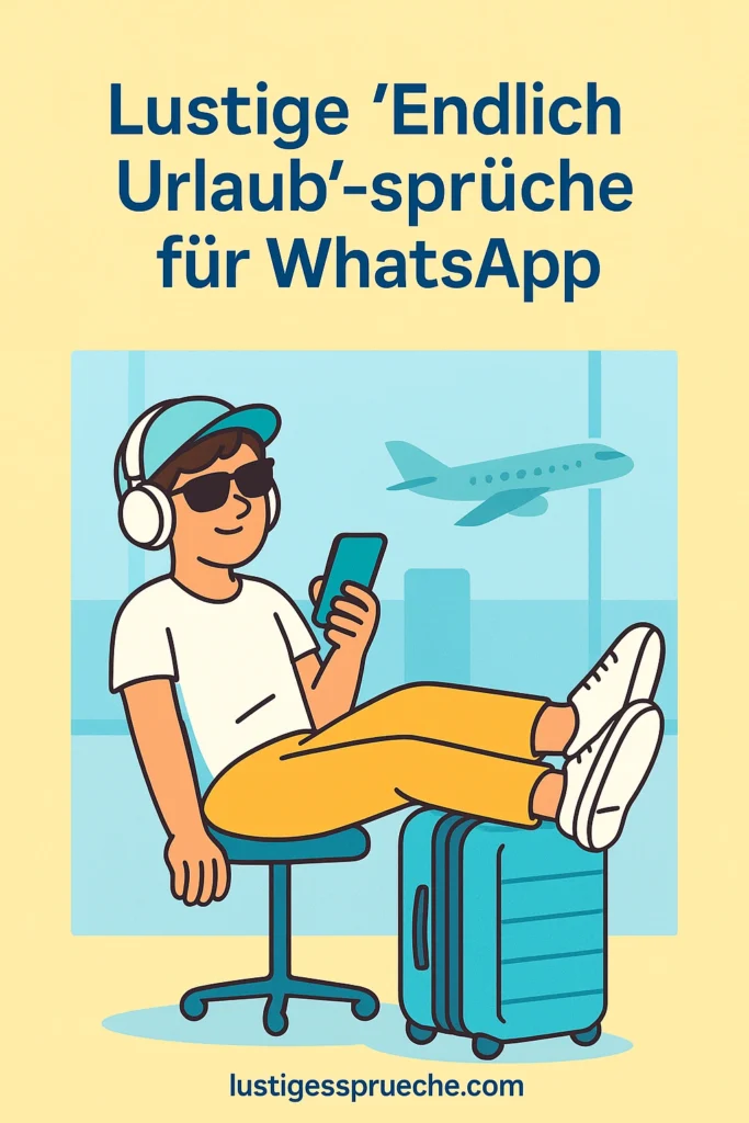 Endlich Urlaub Sprüche lustig
