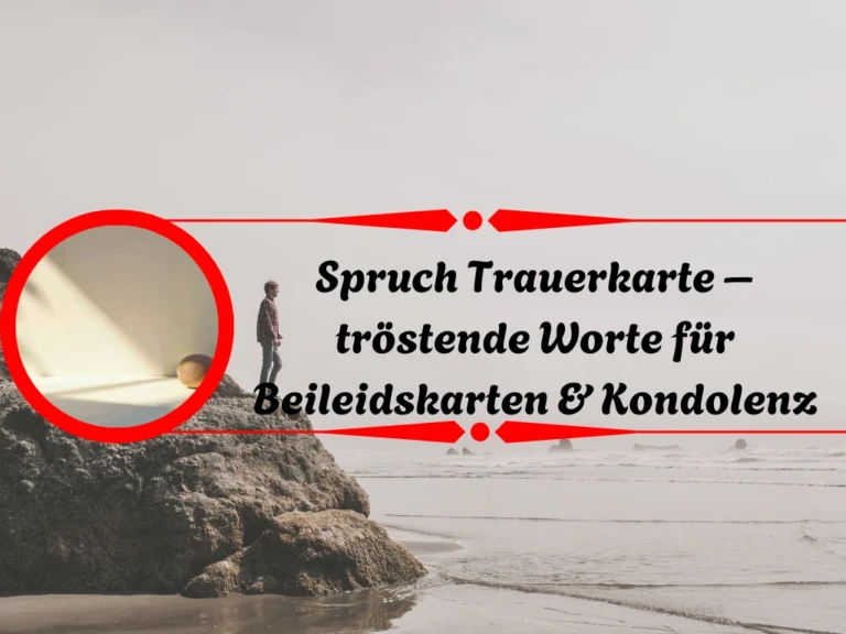 Spruch Trauerkarte