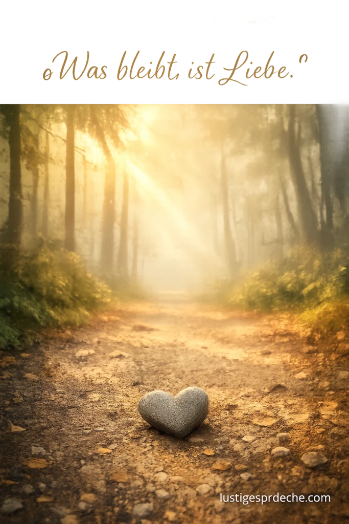 Sprüche zum Gedenken an einen lieben Menschen