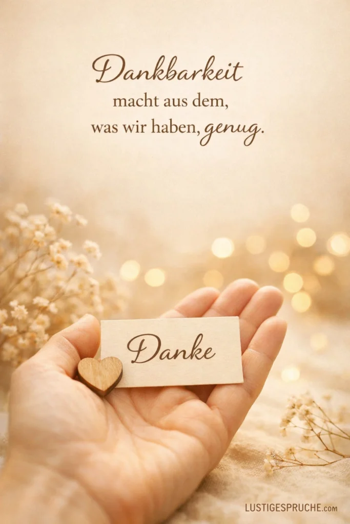 Sprüche über Dankbarkeit