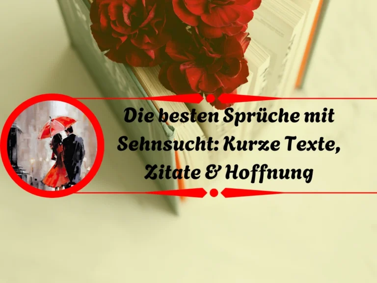 Die besten Sprüche mit Sehnsucht: Kurze Texte, Zitate & Hoffnung Sprüche mit Sehnsucht