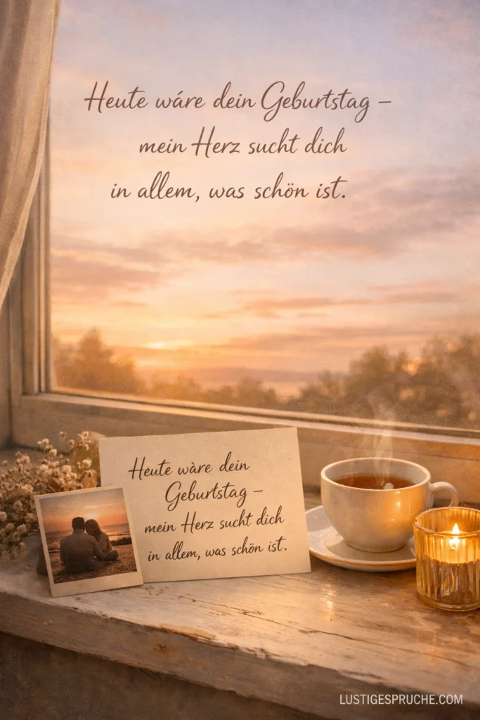 Verstorbene Heute wäre dein Geburtstag Geburtstagsgrüße in den Himmel Deutsch