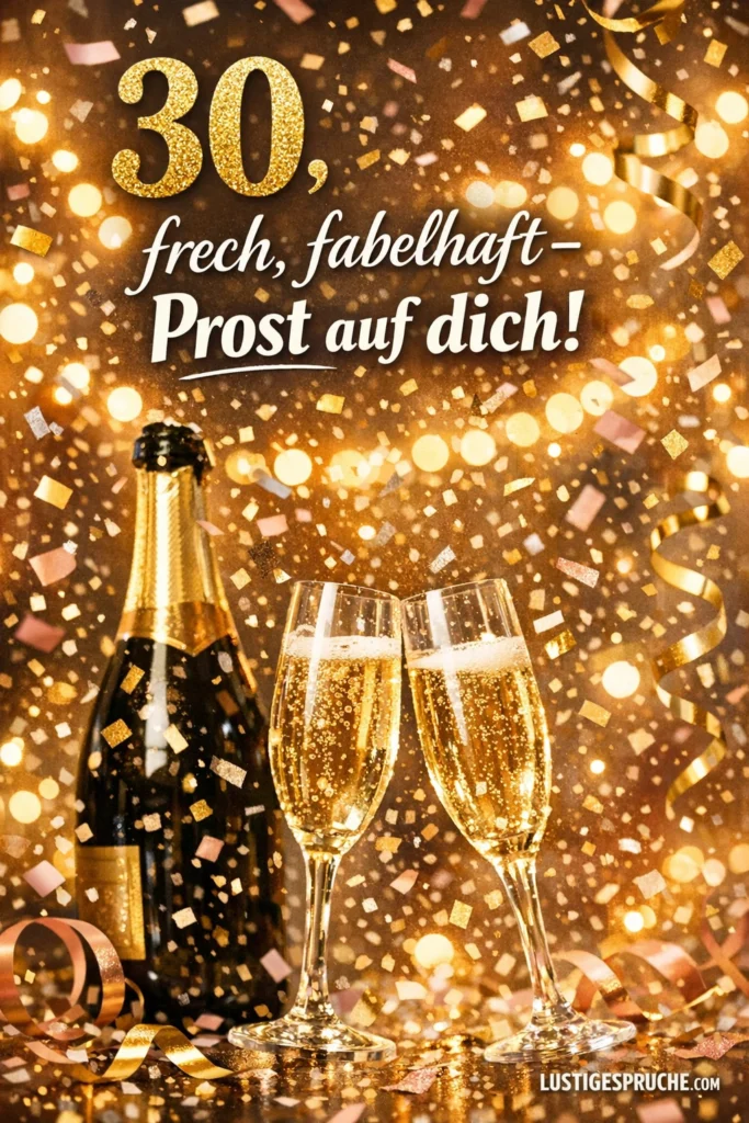 Geburtstagssprche 30 Lustig Frech