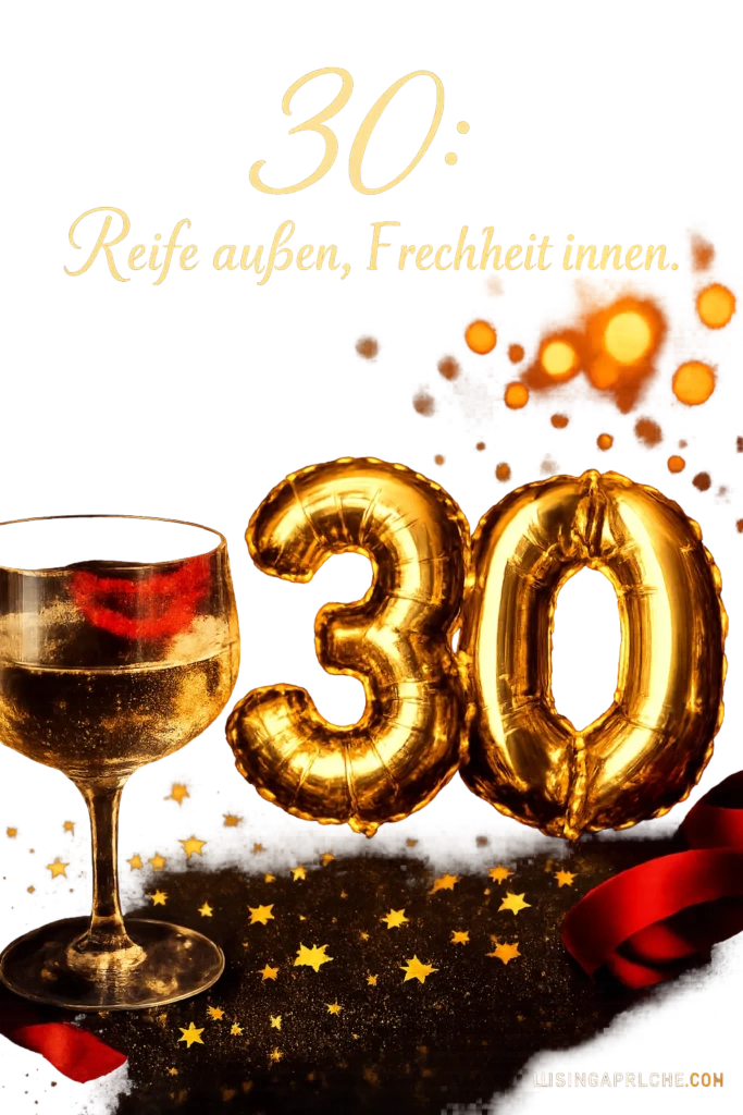 Frech lustige Sprüche zum 30 Geburtstag Frau
