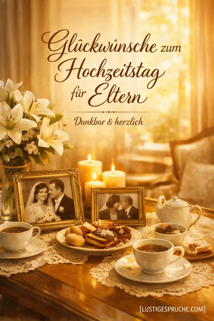 Glückwünsche zum Hochzeitstag