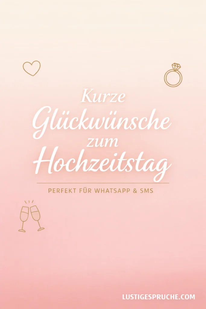 Glückwünsche zum Hochzeitstag