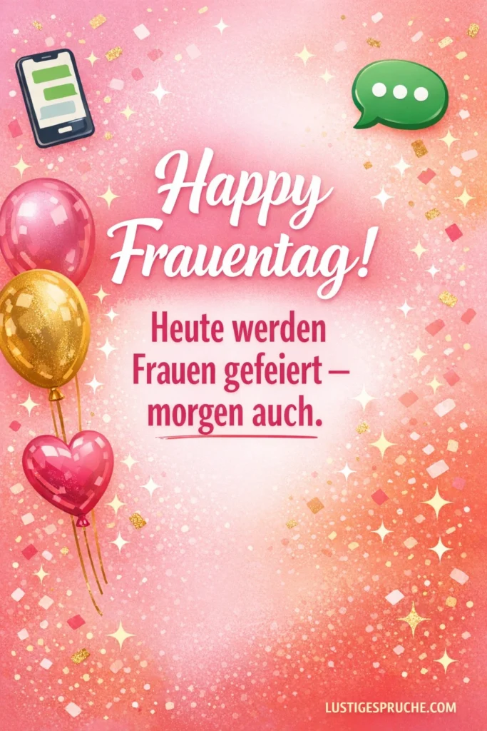 WhatsApp Frauentag Sprüche lustig