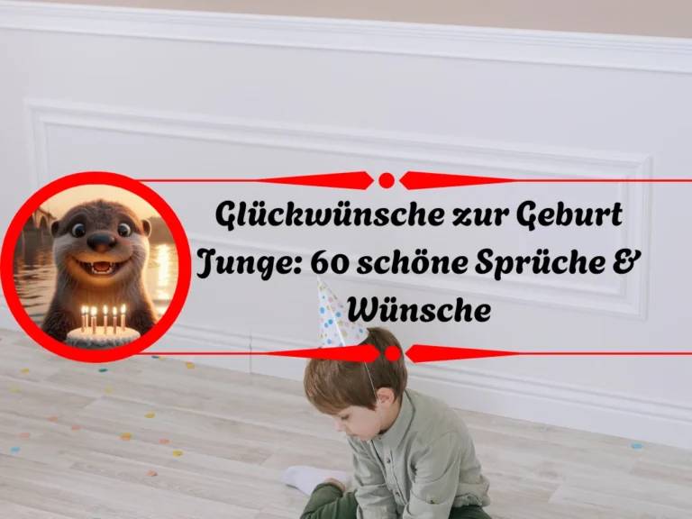 Glückwünsche zur Geburt Junge