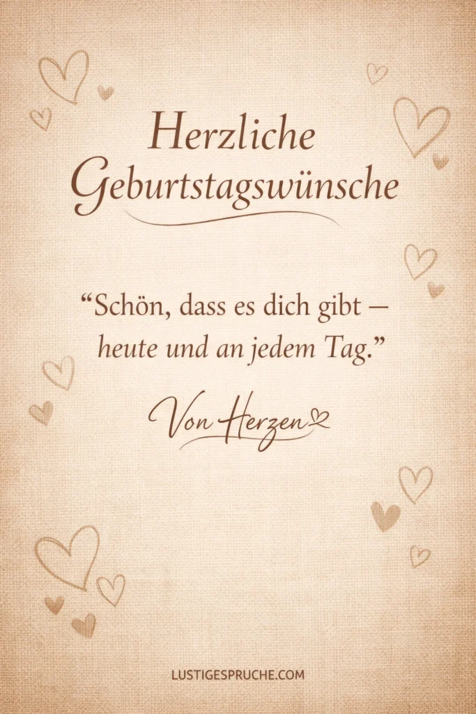Geburtstagskarten mit Sprüchen