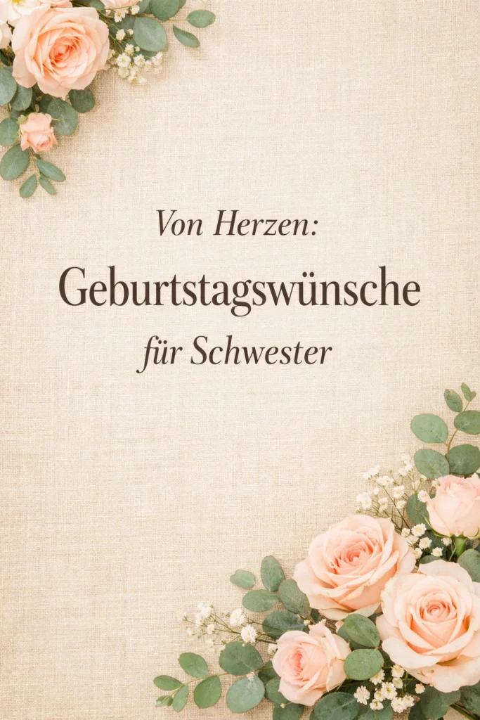 geburtstagswünsche für schwester