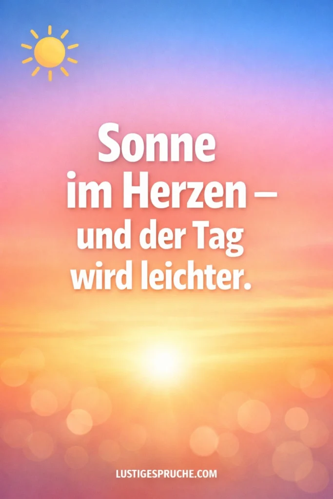 Sprüche mit Sonne