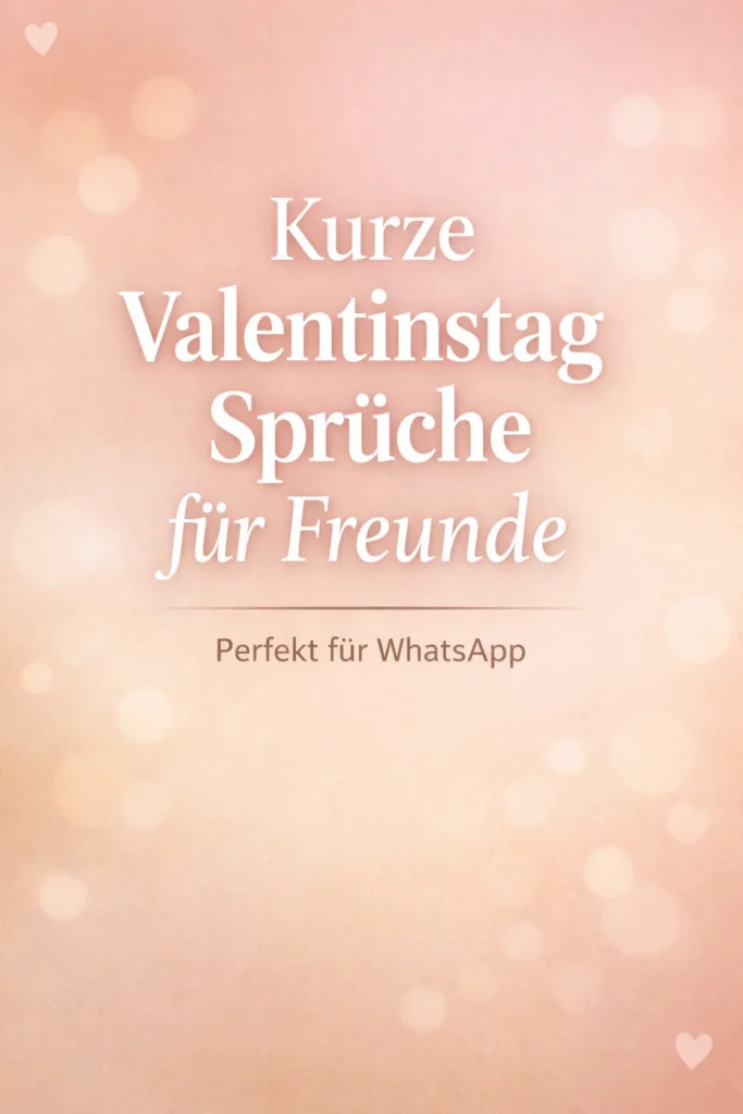 Valentinstag Sprüche für Freunde
