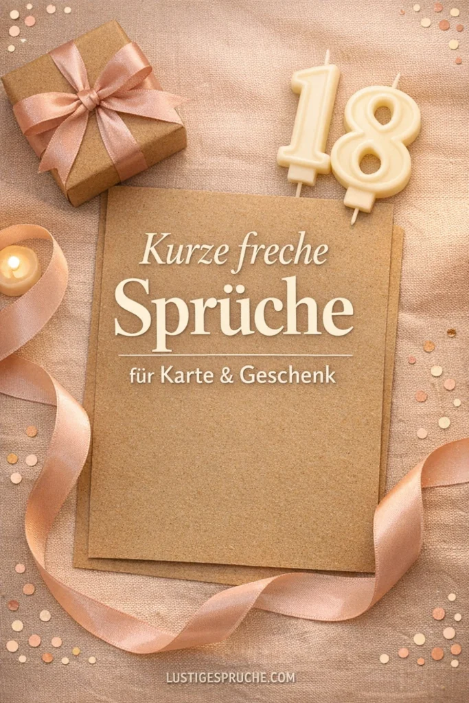 Totlachen freche Sprüche zum 18. Geburtstag kurz