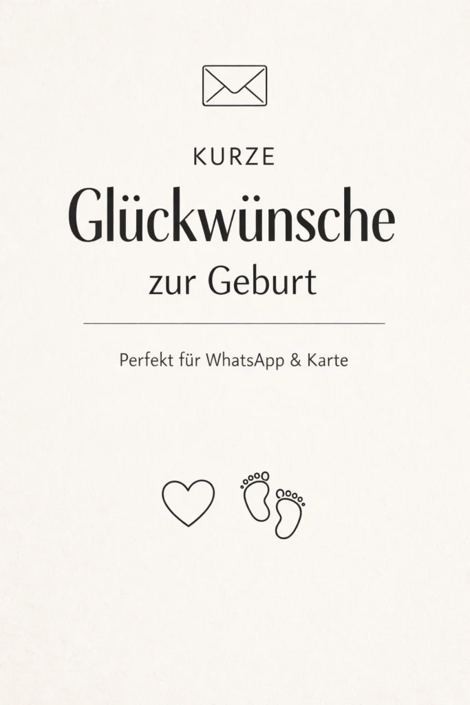 Liebevolle Glückwünsche zur Geburt